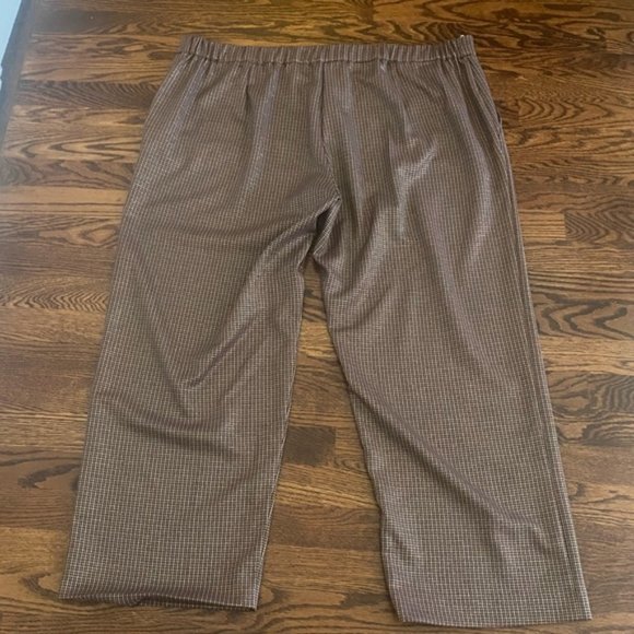 Persona by Marina Rinaldi Houndstooth Metallic Dress Pants size 31 US 22W - Picture 12 of 16